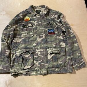 Lucky Brand Camouflage Jacket with Patches Large (MG)